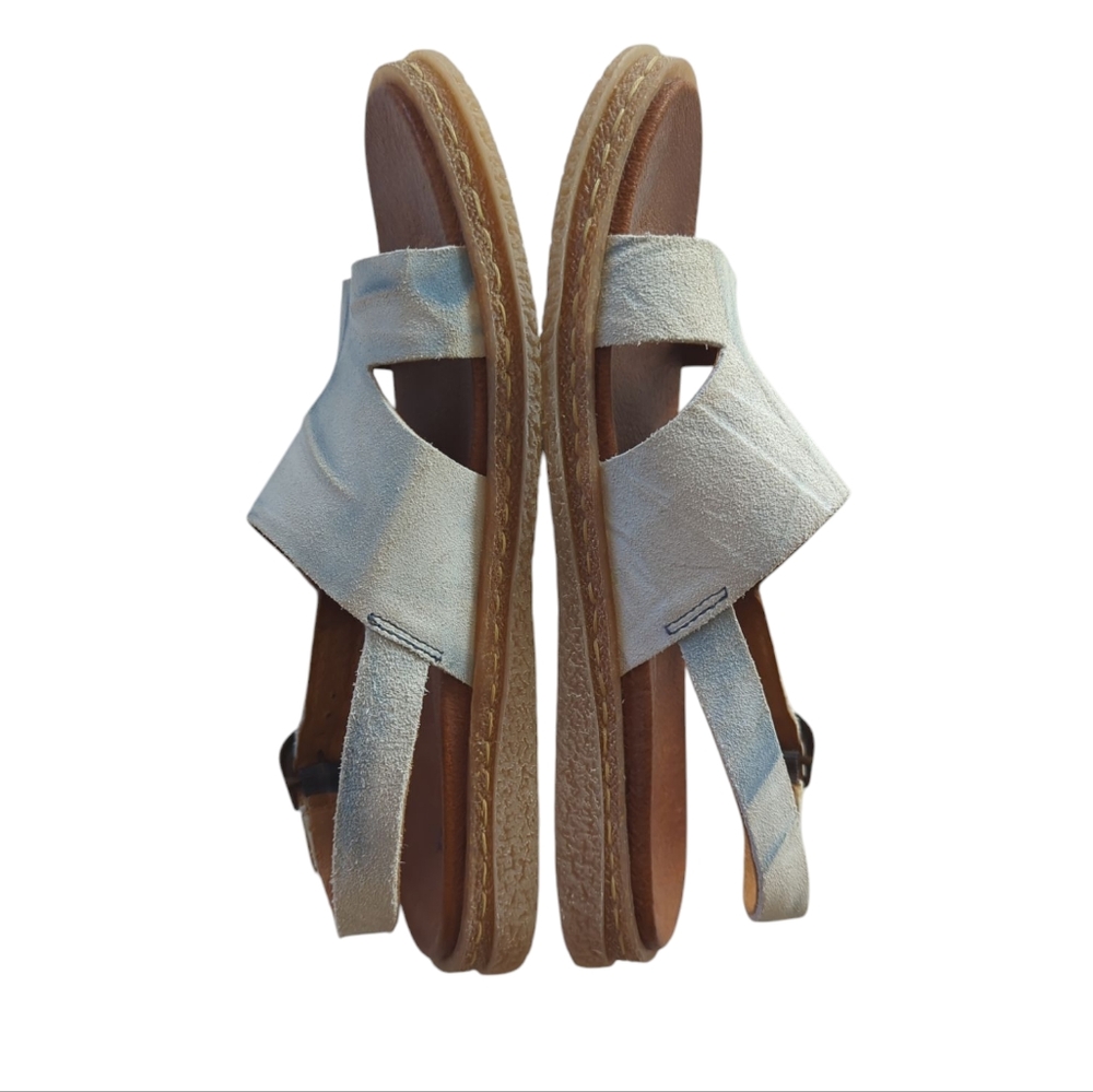 Born Carah Suede Leather Comfort Sandals 7 / 38 Light Blue - Picture 9 of 16